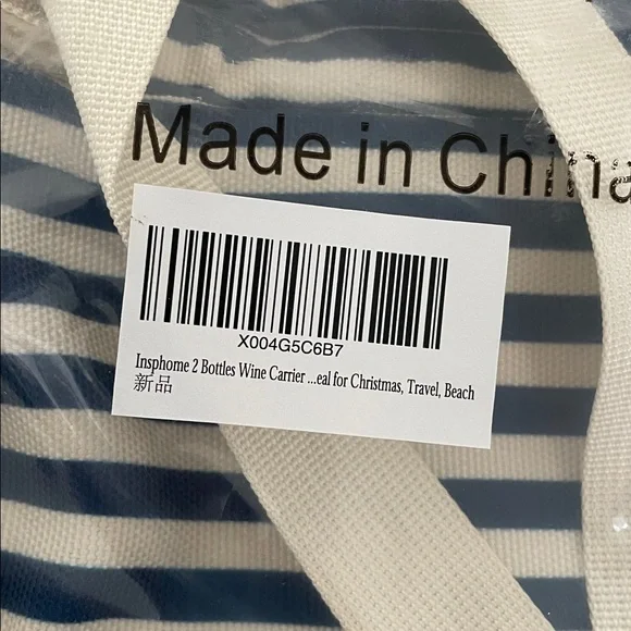 NWT 2 Bottles Wine Carrier Bag, Padded Tote * Perfect‎ for Picnic or Traveling - Picture 8 of 9